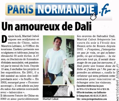 Article dans Paris Normandie